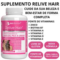 Suplemento Alimentar Para Cabelo Relive Hair 60 Cápsulas!!!!