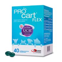 Suplemento Alimentar Pro Cart Flex Cães e Gatos Agener 40 Cápsulas Suplemento Alimentar Pro Cart Flex Cães e Gatos Agener 40 Cápsulas