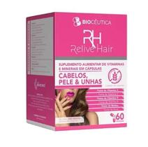 Suplemento Alimentar Relive Hair Cabelo Pele E Unha 60 Caps