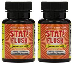 Suplemento Alimentar Sarken Stat Flush Pacote com 2 Frascos de 5 Cápsulas Suplemento Alimentar Sarken Stat Flush Pacote com 2 Frascos de 5 Cápsulas