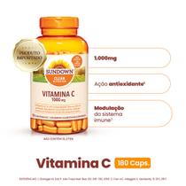 Suplemento Alimentar Sundown Vitamina C 1.000mg 180 Comprimidos Suplemento Alimentar Sundown Vitamina C 1.000mg 180 Comprimidos