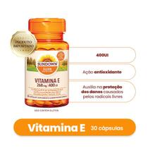 Suplemento Alimentar Sundown Vitamina E 400UI 30 Cápsulas