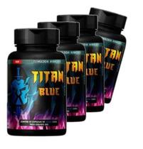 Suplemento Alimentar Titan Blue 12X 60 Capsulas Kit 4 Potes