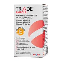 Suplemento Alimentar Triade Solução Oral Sabor Laranja 1 Ampola 3ml