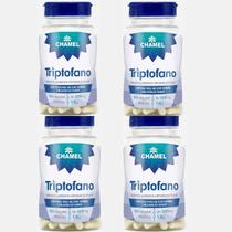 Suplemento Alimentar Triptofano 60 Cápsulas 300 mg Chamel Kit com 4 Unidades Suplemento Alimentar Triptofano 60 Cápsulas 300 mg Chamel Kit com 4 Unidades