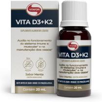 Suplemento Alimentar Vita D3+K2 Sabor Menta Vitafor 20ml