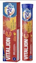 Suplemento alimentar vitamina c 1000mg+zinco 29mg+d3 2000ui vitalion tripla acao 20 comprimidos efervescentes
