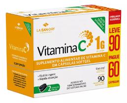 Suplemento Alimentar Vitamina C 1G Com 90Cps - La San Day
