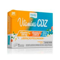 Suplemento Alimentar Vitamina CDZ 30 Comprimidos - Equaliv Suplemento Alimentar Vitamina CDZ 30 Comprimidos - Equaliv