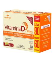 Suplemento Alimentar Vitamina D3 2000Ui 90 cps - La San Day