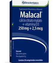 Suplemento Alimentar Vitaminico Calcio Citrato Malato Vitamina D3 250mg2,5mcg Malacal
