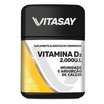 Suplemento Alimentar Vitasay Vitamina D3 2000UI Com 30 comprimidos