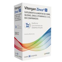 Suplemento Alimentar Vitergan Zinco d Marjan 30 Comprimidos