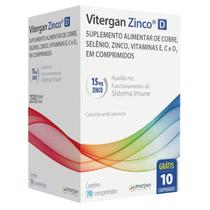 Suplemento Alimentar Vitergan Zinco d Marjan 70 Comprimidos Suplemento Alimentar Vitergan Zinco d Marjan 70 Comprimidos