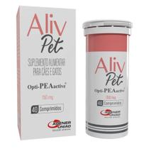 Suplemento Aliv Pet para Cães e Gatos com 40 Comprimidos de 150 mg