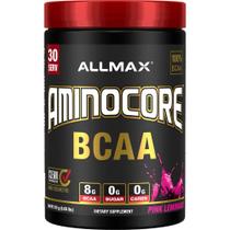 Suplemento ALLMAX Nutrition AMINOCORE BCAA 315g de limonada rosa Suplemento ALLMAX Nutrition AMINOCORE BCAA 315g de limonada rosa