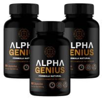 Suplemento Alpha Genius 90 caps 100% Natural Nootropico Suplemento- Alpha Genius