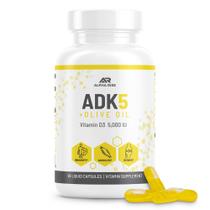 Suplemento ALPHA RISE ADK Vitamina A D K 5000IU 90 cápsulas