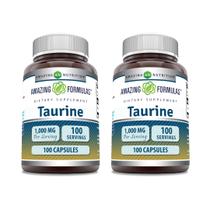 Suplemento Amazing Formulas Aminoácido Taurino 1000 mg 100 cápsulas