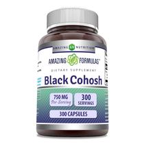 Suplemento Amazing Formulas Black Cohosh 750 mg 300 cápsulas Suplemento Amazing Formulas Black Cohosh 750 mg 300 cápsulas