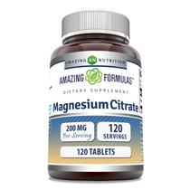Suplemento Amazing Formulas Citrato de Magnésio 200 mg 120 comprimidos Suplemento Amazing Formulas Citrato de Magnésio 200 mg 120 comprimidos