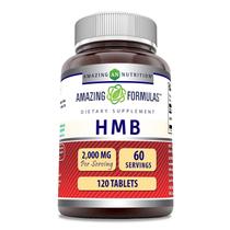 Suplemento Amazing Formulas HMB (beta-hidroxi beta-metilbutirato) 2000 mg 120 comprimidos