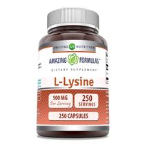 Suplemento Amazing Formulas L-Lisina 500 mg 250 cápsulas Suplemento Amazing Formulas L-Lisina 500 mg 250 cápsulas
