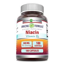 Suplemento Amazing Formulas Niacina 500 mg 180 cápsulas Suplemento Amazing Formulas Niacina 500 mg 180 cápsulas
