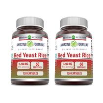 Suplemento Amazing Formulas Red Yeast Rice 1200 mg x 120 cápsulas Suplemento Amazing Formulas Red Yeast Rice 1200 mg x 120 cápsulas