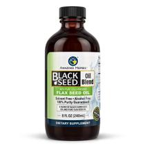 Suplemento Amazing Herbs Black Seed e óleo de linhaça 240ml Suplemento Amazing Herbs Black Seed e óleo de linhaça 240ml