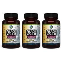 Suplemento Amazing Herbs Black Seed Oil 60 cápsulas x3