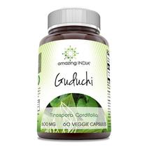 Suplemento Amazing India Guduchi 500mg 60 cápsulas vegetarianas Suplemento Amazing India Guduchi 500mg 60 cápsulas vegetarianas
