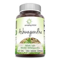 Suplemento Amazing India Natural Ashwagandha 500mg