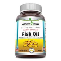 Suplemento Amazing Omega Triple Strength Fish Oil 1360 mg