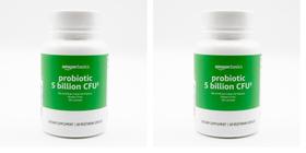 Suplemento Amazon Basics Probiotic 5 bilhões de CFU 60 cápsulas