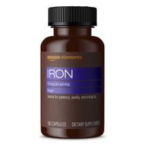 Suplemento Amazon Elements Iron 18 mg (cápsulas de 195 unidades) Suplemento Amazon Elements Iron 18 mg (cápsulas de 195 unidades)