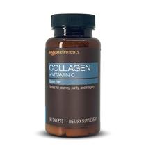 Suplemento Amazon Elements: peptídeos de colágeno e vitamina C Suplemento Amazon Elements: peptídeos de colágeno e vitamina C