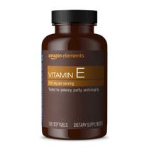 Suplemento Amazon Elements Vitamina E 400 UI 100 Cápsulas Gelatinosas Suplemento Amazon Elements Vitamina E 400 UI 100 Cápsulas Gelatinosas