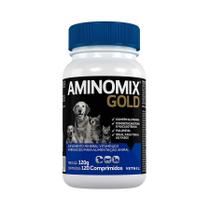 Suplemento Aminomix Gold 120 Comprimidos Vetnil para Cães e Gatos