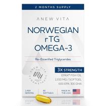 Suplemento Anew Vita Norwegian RtG Omega 3 - 1200mg de Óleo de Peixe