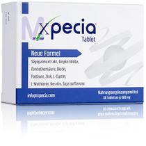Suplemento Anti Perda de Cabelo com 60 Comprimidos e Fórmula de Novo Crescimento - XPECIA
