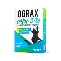 Suplemento Avert Ograx Artro 5 para Gatos - 30 Caps