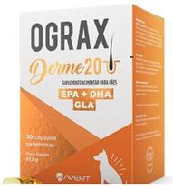 Suplemento Avert Ograx Derme 20 para Cães (EPA+ DHA)- 30 Cápsulas