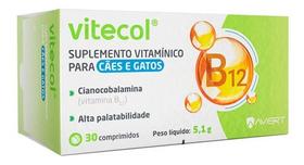 Suplemento Avert Vitecol Para Cães E Gatos - 30 Comprimidos Suplemento Avert Vitecol Para Cães E Gatos - 30 Comprimidos