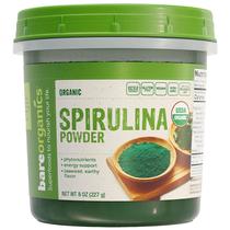 Suplemento BareOrganics SPIRULINA em pó 227g (pacote de 1)