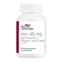 Suplemento Bariatric Advantage Iron 45 mg com vitamina C 60 ct