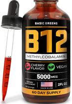 Suplemento BASIC GREENS Vitamina B12 Sublingual 60mL 5000mcg