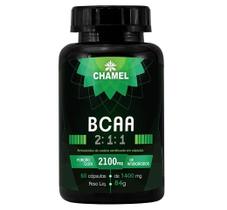 Suplemento BCAA 2:1:1 Aminoácidos 60 Cáps 1400mg - Chamel