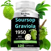 Suplemento Bein Doux Graviola (Soursop) - 1950mg - 120 Cápsulas