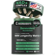 Suplemento Benevolent Nourishment NMN 1000 mg 60 cápsulas veganas Suplemento Benevolent Nourishment NMN 1000 mg 60 cápsulas veganas
